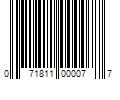 Barcode Image for UPC code 071811000077