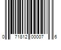 Barcode Image for UPC code 071812000076