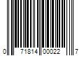 Barcode Image for UPC code 071814000227