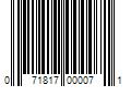 Barcode Image for UPC code 071817000071