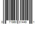 Barcode Image for UPC code 071860314491