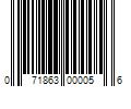 Barcode Image for UPC code 071863000056