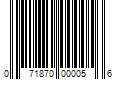 Barcode Image for UPC code 071870000056