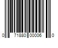 Barcode Image for UPC code 071880000060