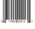 Barcode Image for UPC code 071900000131