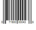 Barcode Image for UPC code 071900000438