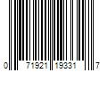 Barcode Image for UPC code 071921193317