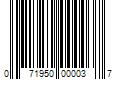 Barcode Image for UPC code 071950000037