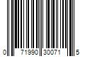 Barcode Image for UPC code 071990300715