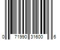 Barcode Image for UPC code 071990316006