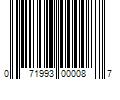 Barcode Image for UPC code 071993000087