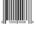 Barcode Image for UPC code 072000000366