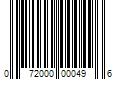 Barcode Image for UPC code 072000000496