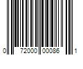 Barcode Image for UPC code 072000000861