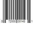 Barcode Image for UPC code 072000001431