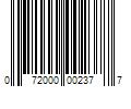 Barcode Image for UPC code 072000002377