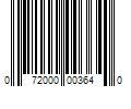 Barcode Image for UPC code 072000003640