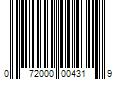 Barcode Image for UPC code 072000004319