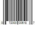 Barcode Image for UPC code 072000005187