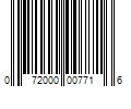 Barcode Image for UPC code 072000007716