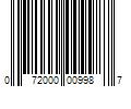 Barcode Image for UPC code 072000009987