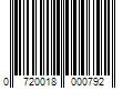 Barcode Image for UPC code 0720018000792