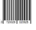 Barcode Image for UPC code 0720029020925