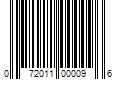 Barcode Image for UPC code 072011000096