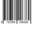 Barcode Image for UPC code 0720354006380