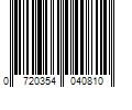 Barcode Image for UPC code 0720354040810