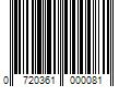 Barcode Image for UPC code 0720361000081