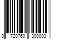 Barcode Image for UPC code 0720760300003