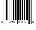 Barcode Image for UPC code 072100000358