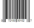 Barcode Image for UPC code 072100001027