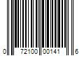 Barcode Image for UPC code 072100001416. Product Name: 