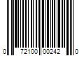 Barcode Image for UPC code 072100002420