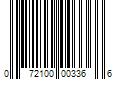 Barcode Image for UPC code 072100003366