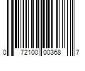 Barcode Image for UPC code 072100003687