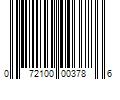 Barcode Image for UPC code 072100003786