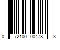 Barcode Image for UPC code 072100004783