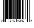 Barcode Image for UPC code 072100005629