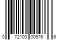 Barcode Image for UPC code 072100005766