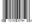 Barcode Image for UPC code 072100007548