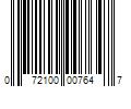 Barcode Image for UPC code 072100007647