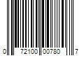 Barcode Image for UPC code 072100007807