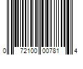 Barcode Image for UPC code 072100007814. Product Name: 