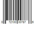 Barcode Image for UPC code 072100007876