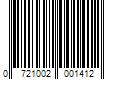 Barcode Image for UPC code 0721002001412