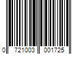 Barcode Image for UPC code 0721003001725