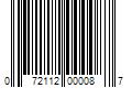 Barcode Image for UPC code 072112000087